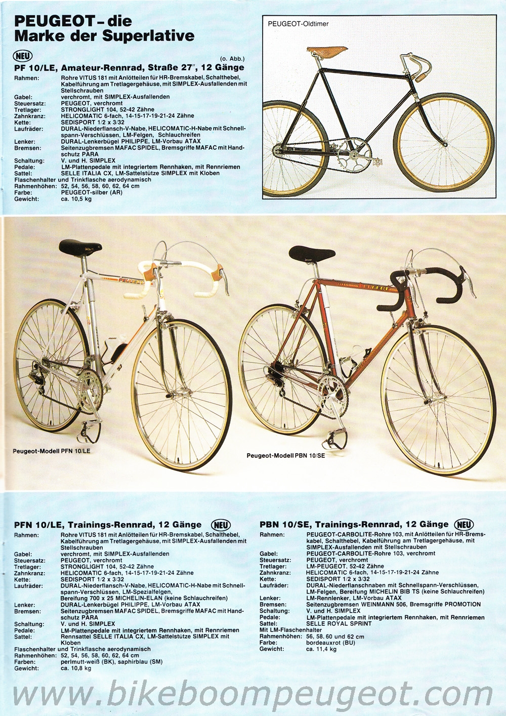 Peugeot 1983 Germany Brochure